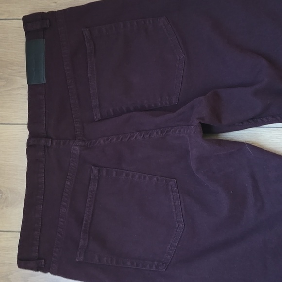 NWOT The Kooples Slim Jeans in Burgundy  Sz 31 - Picture 6 of 10